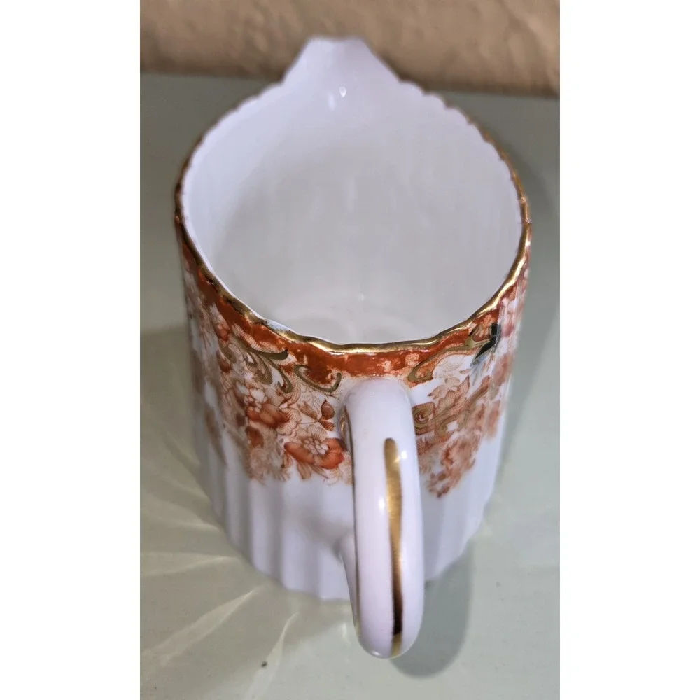 Victorian Rust Creamer, Fenton, Bone China By Samuel Radford,  England‎ 1800's